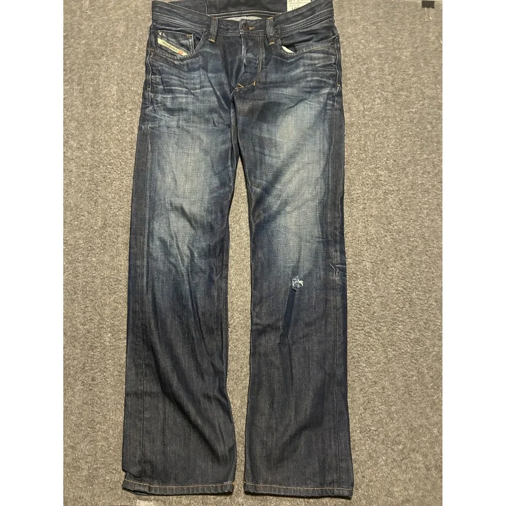 Diesel larkee jeans 0073N regular straight mens whiskers fit 34X32 (tag 31X32)